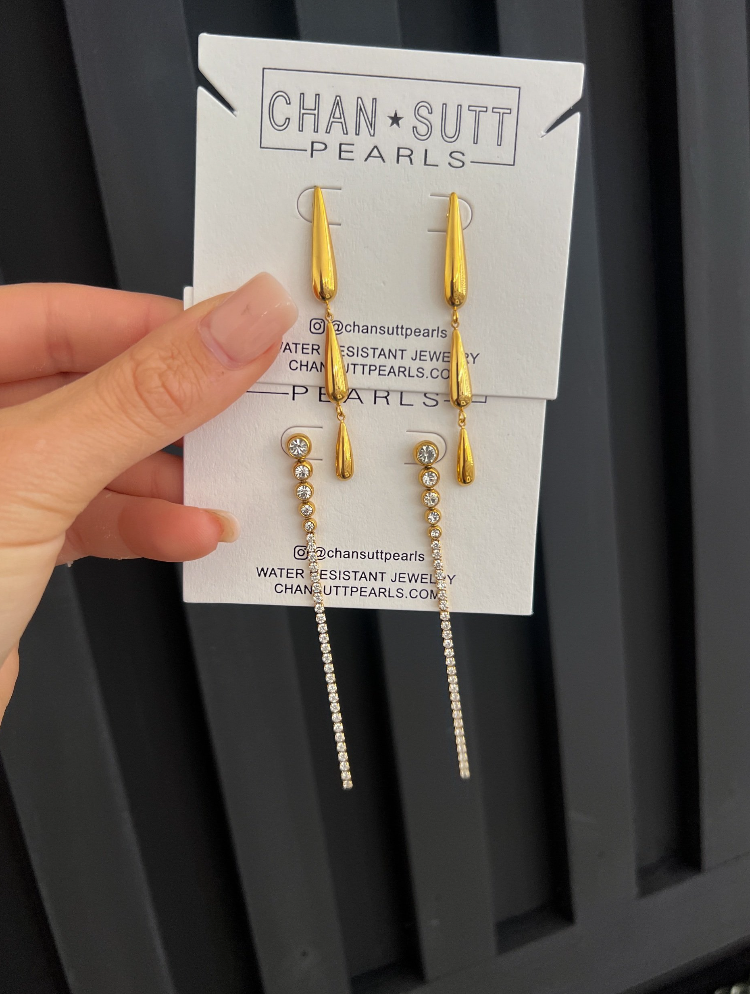 GOLD JORDAN EARRINGS - Southern Divas Boutique