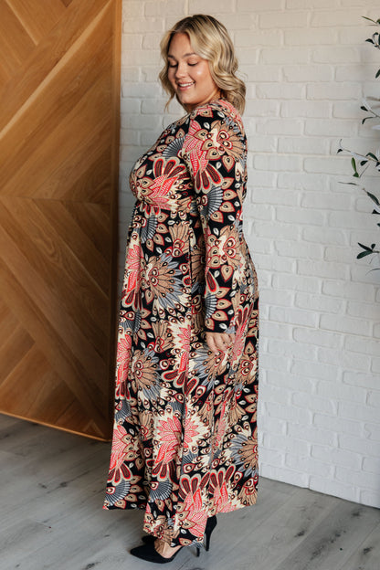 Send it Over Faux Wrap Maxi Dress - Southern Divas Boutique