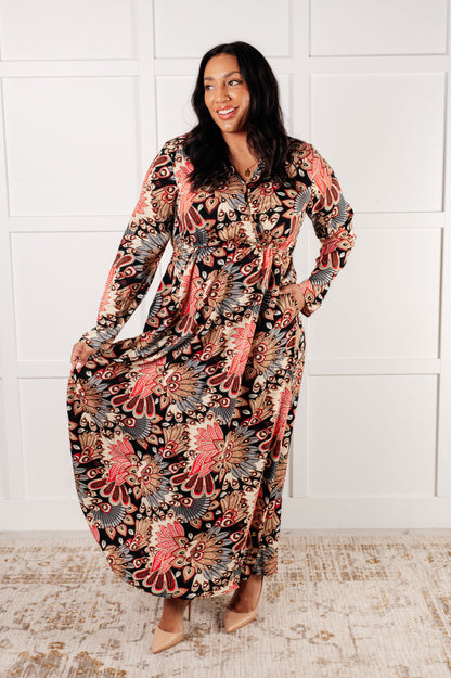 Send it Over Faux Wrap Maxi Dress - Southern Divas Boutique