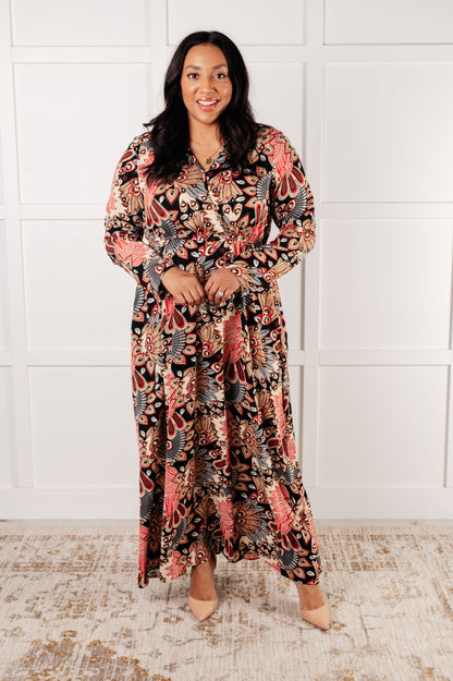 Send it Over Faux Wrap Maxi Dress - Southern Divas Boutique