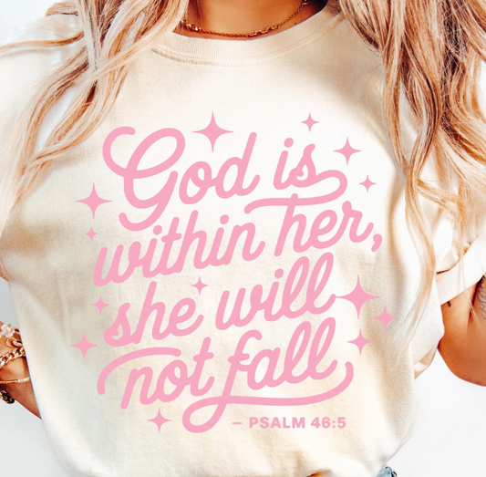 She Will Not Fall Graphic Tee - Southern Divas Boutique