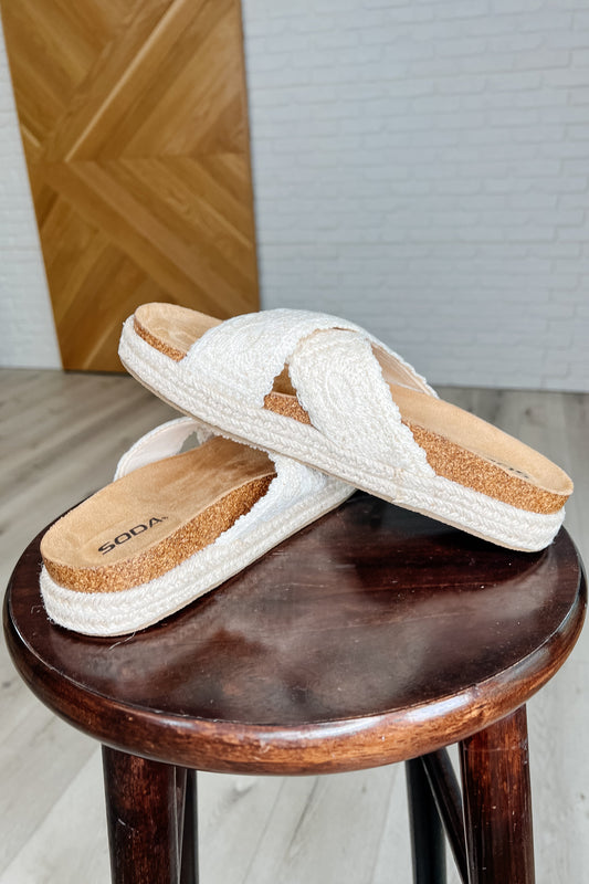 Shoreline Stride Sandals in Sadina Beige - Southern Divas Boutique