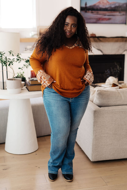 Sipping Iced Tea Mixed Print Hoodie - Southern Divas Boutique