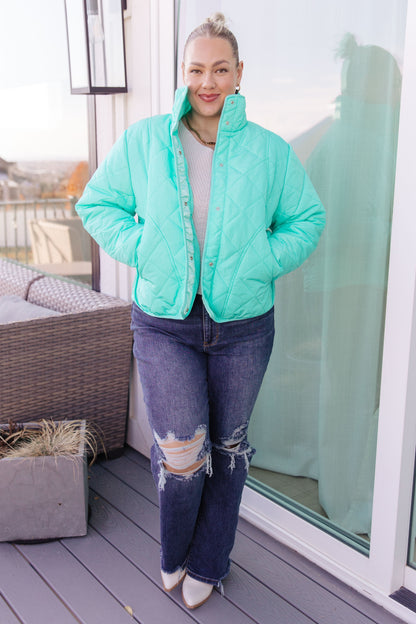 Slightly Distracted Puffer Jacket - Southern Divas Boutique