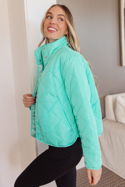 Slightly Distracted Puffer Jacket - Southern Divas Boutique