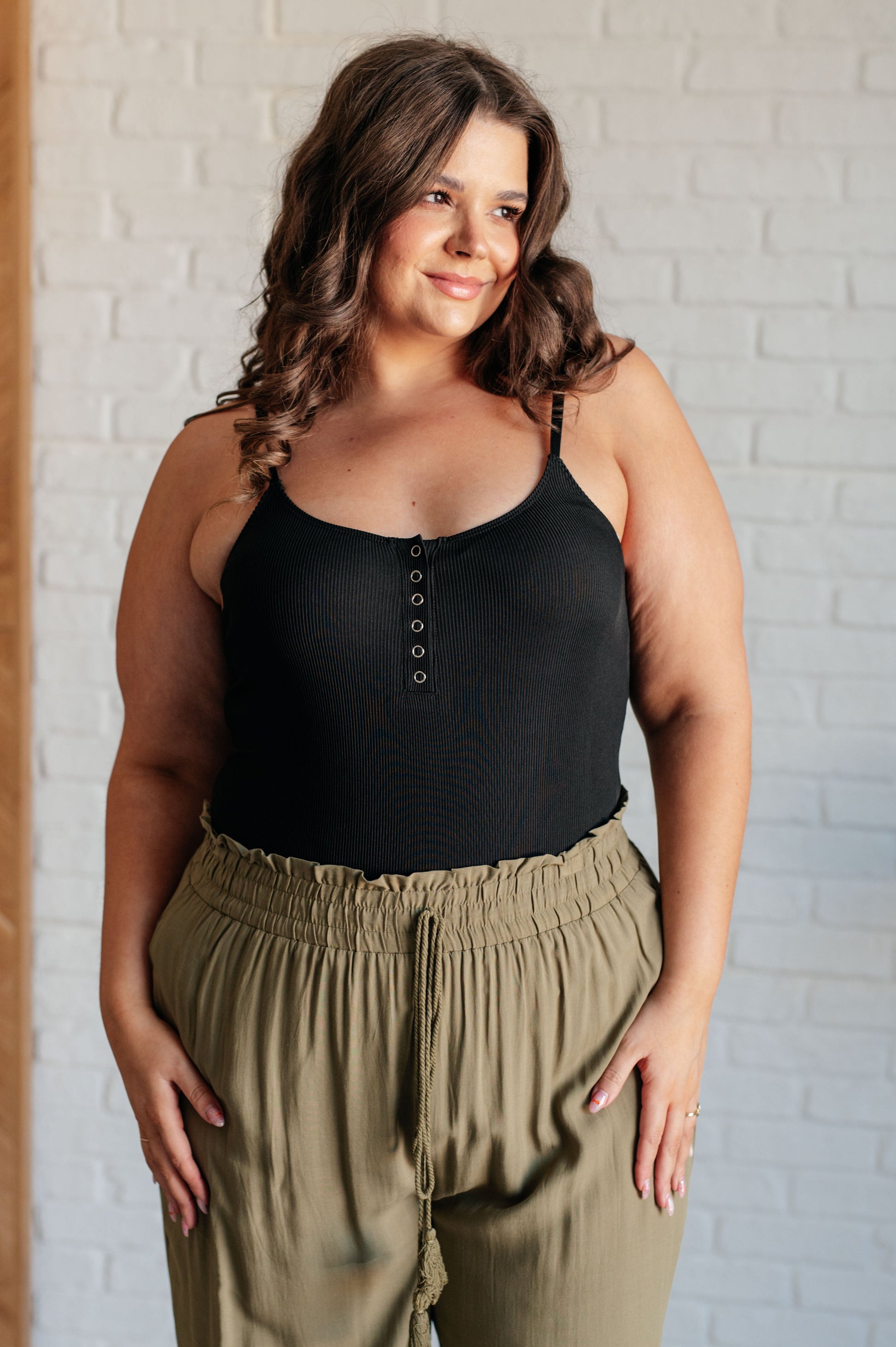 Snap it Up Spaghetti Strap Bodysuit - Southern Divas Boutique