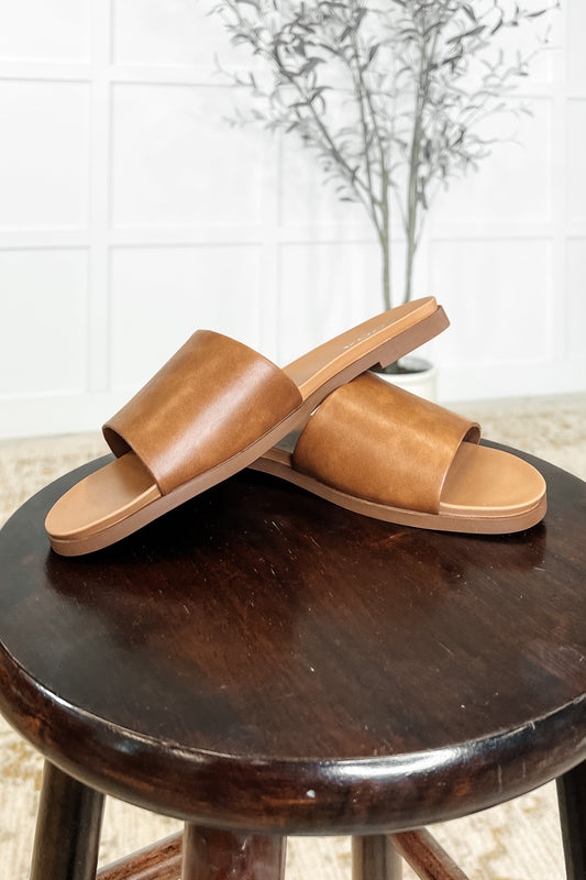 Sole Mate Slip on Sandals in Tan - Southern Divas Boutique