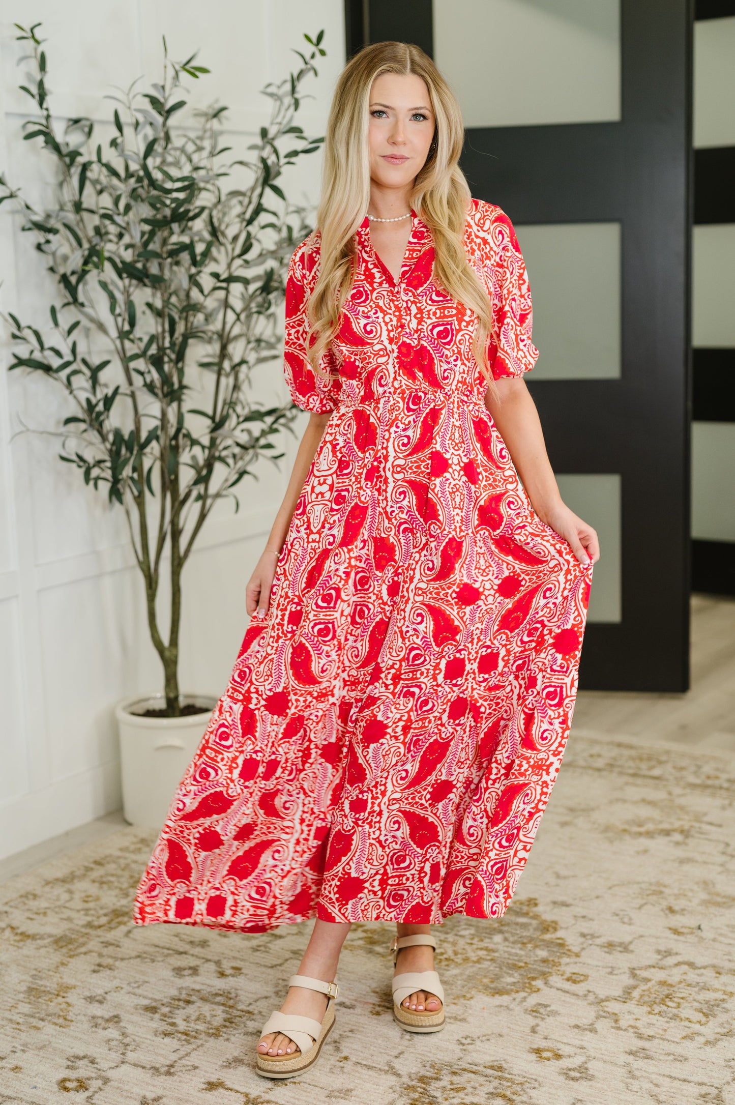 Strolling By Floral Maxi Dress - Southern Divas Boutique