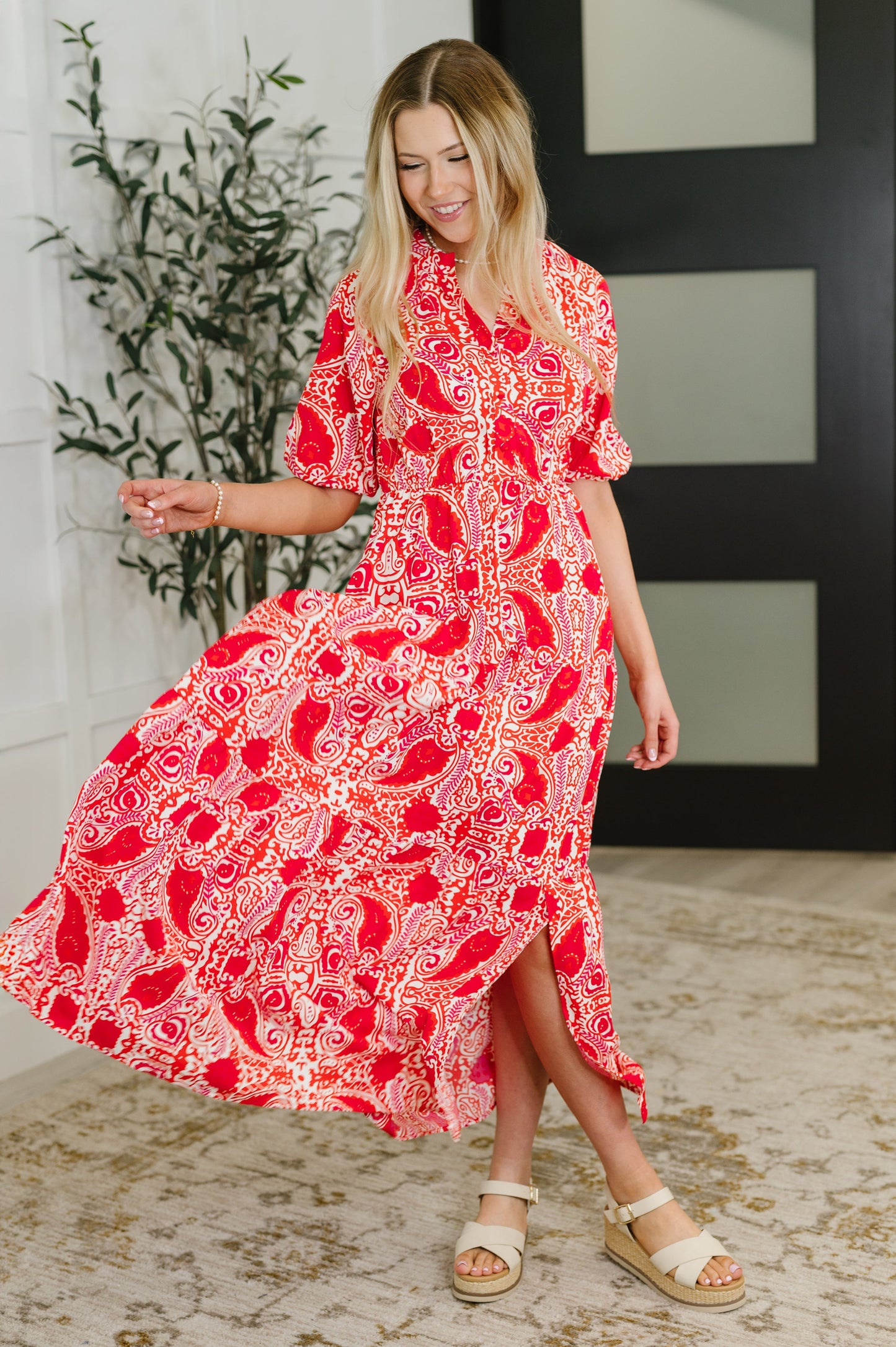 Strolling By Floral Maxi Dress - Southern Divas Boutique