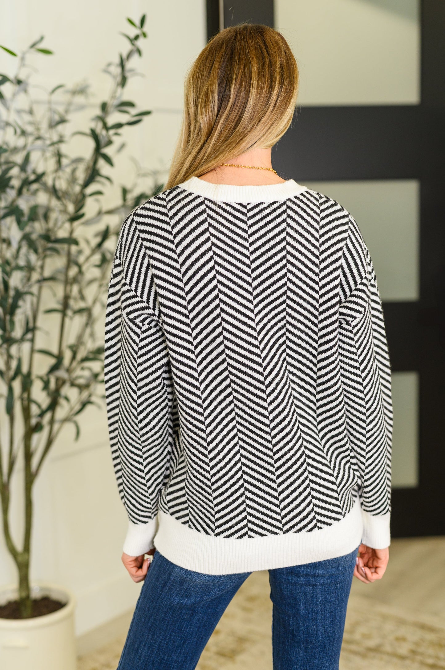 Super Secret Chevron Sweater - Southern Divas Boutique
