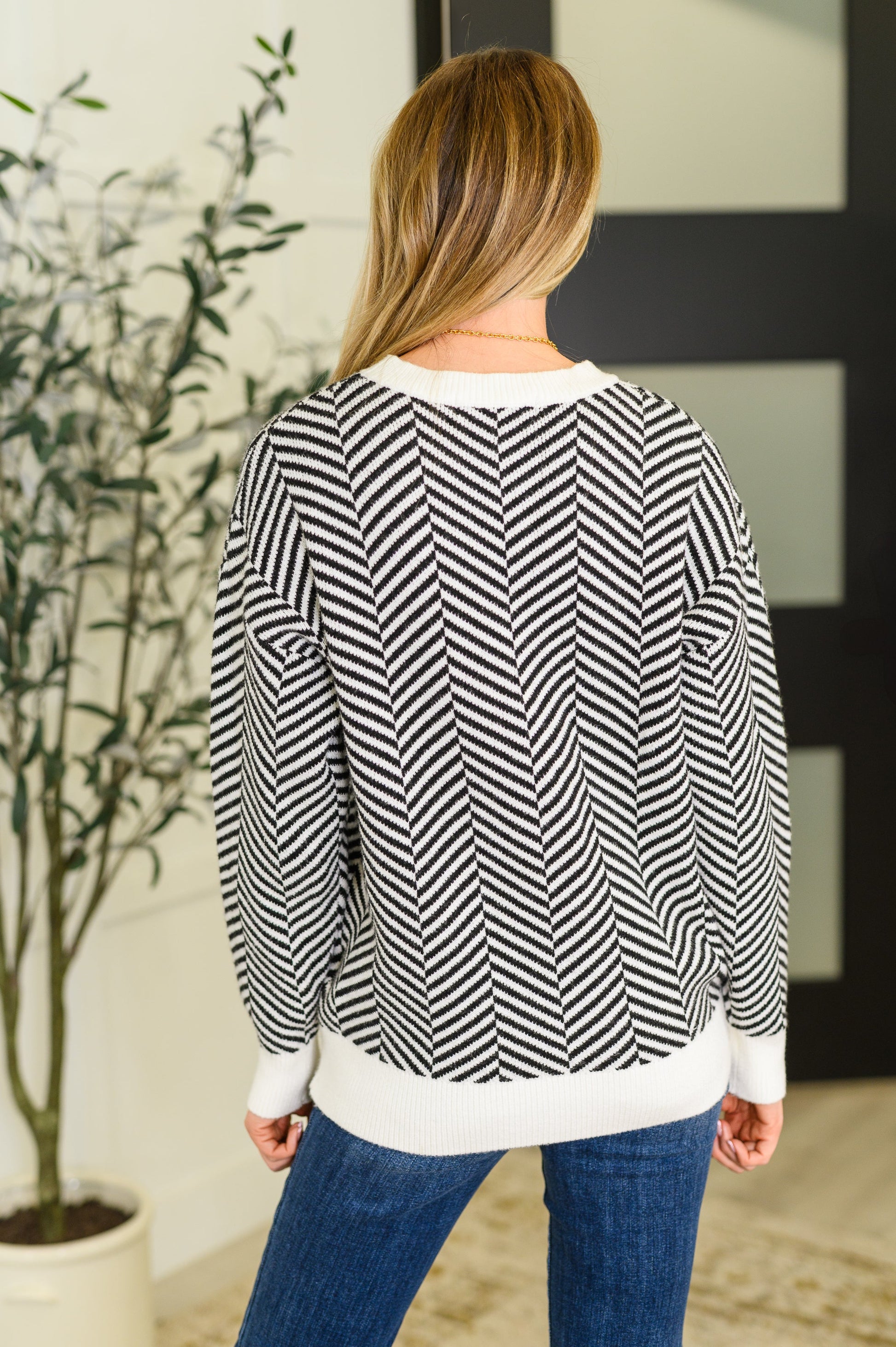 Super Secret Chevron Sweater - Southern Divas Boutique