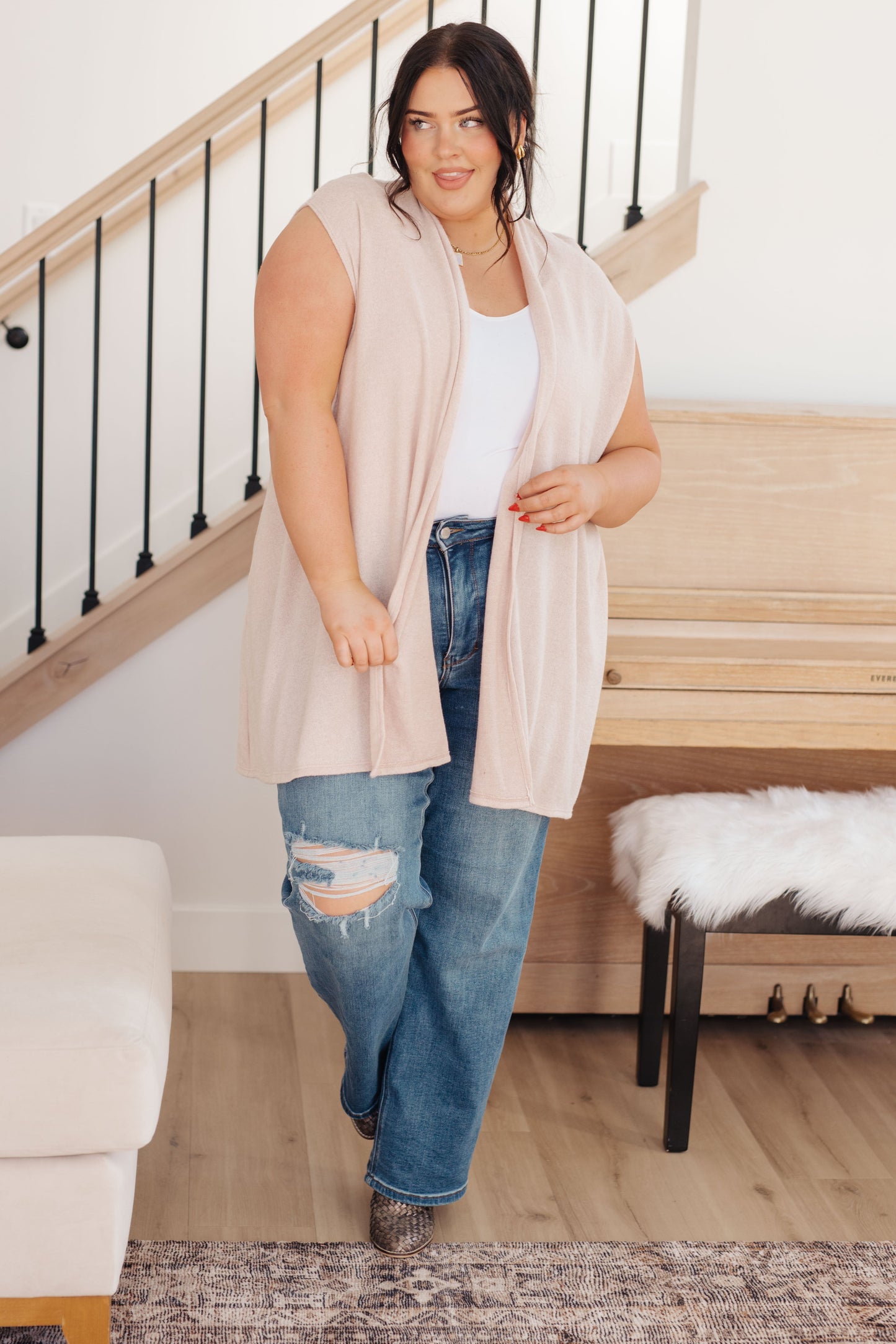 Surely a Win Sleeveless Cardigan - Southern Divas Boutique