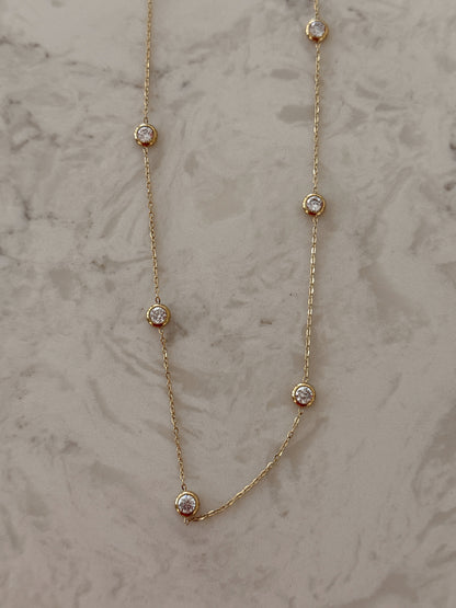 DAINTY DIAMOND NECKLACE - Southern Divas Boutique