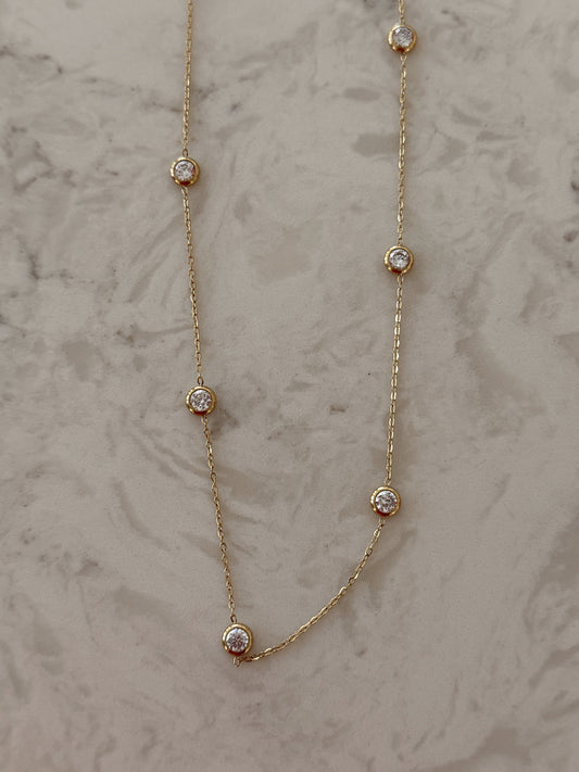 DAINTY DIAMOND NECKLACE - Southern Divas Boutique