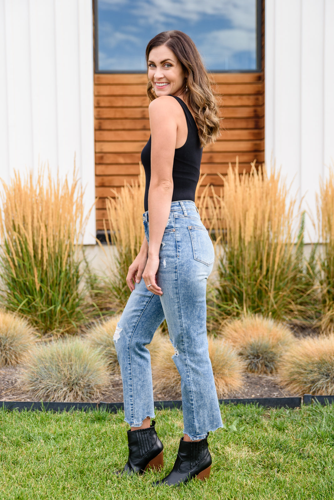 The Basics Bodysuit In Black - Southern Divas Boutique