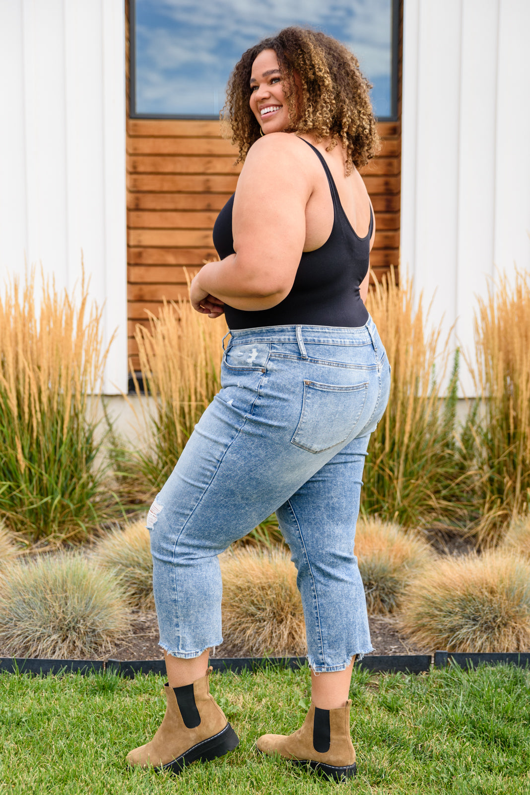 The Basics Bodysuit In Black - Southern Divas Boutique