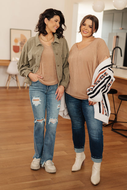 The Realest V-Neck Top - Southern Divas Boutique