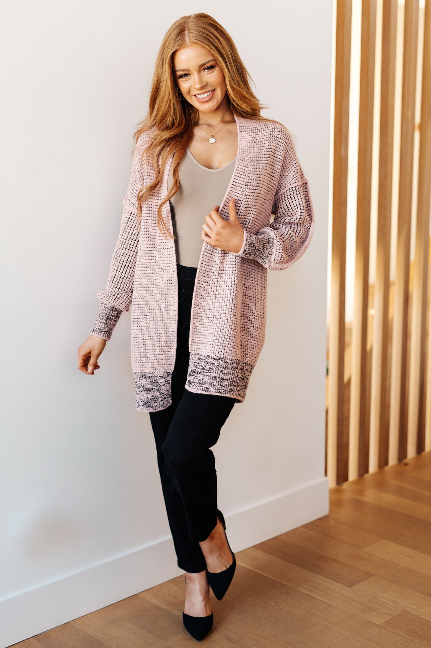 The Way It Was Cardigan in Mauve - Southern Divas Boutique