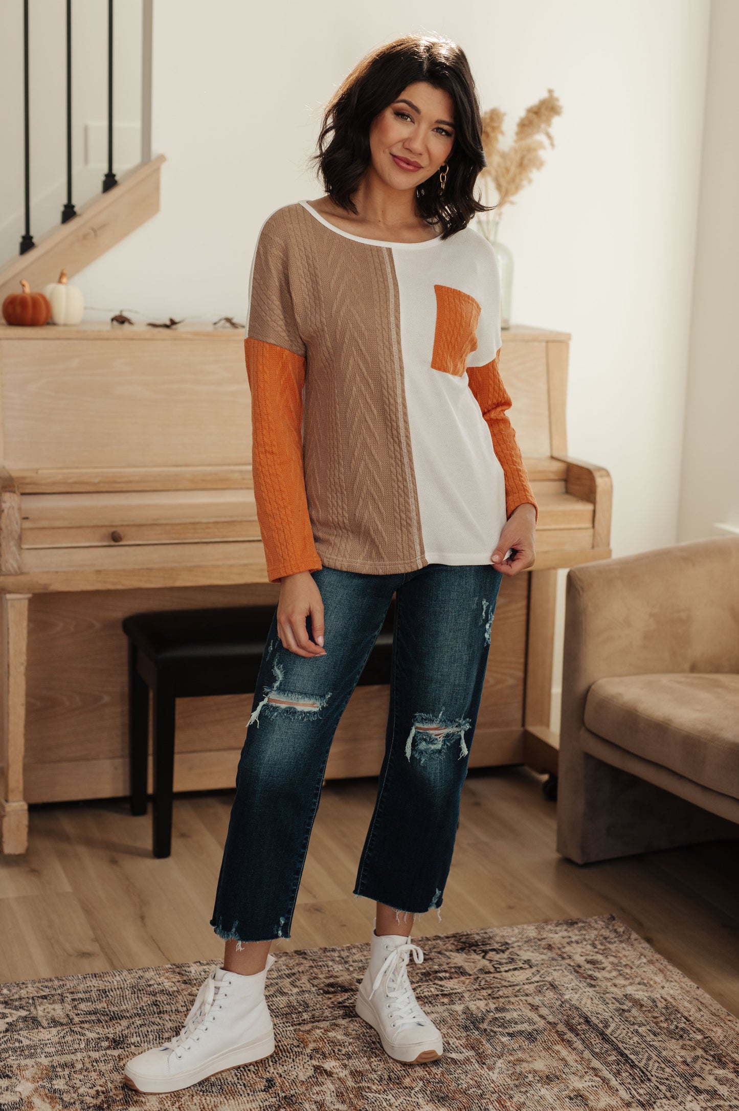 This, That, And The Other Colorblock Top - Southern Divas Boutique