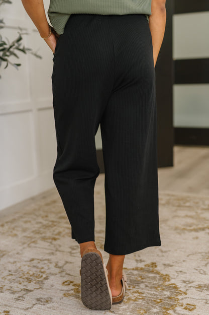 Thyme Culottes in Black - Southern Divas Boutique