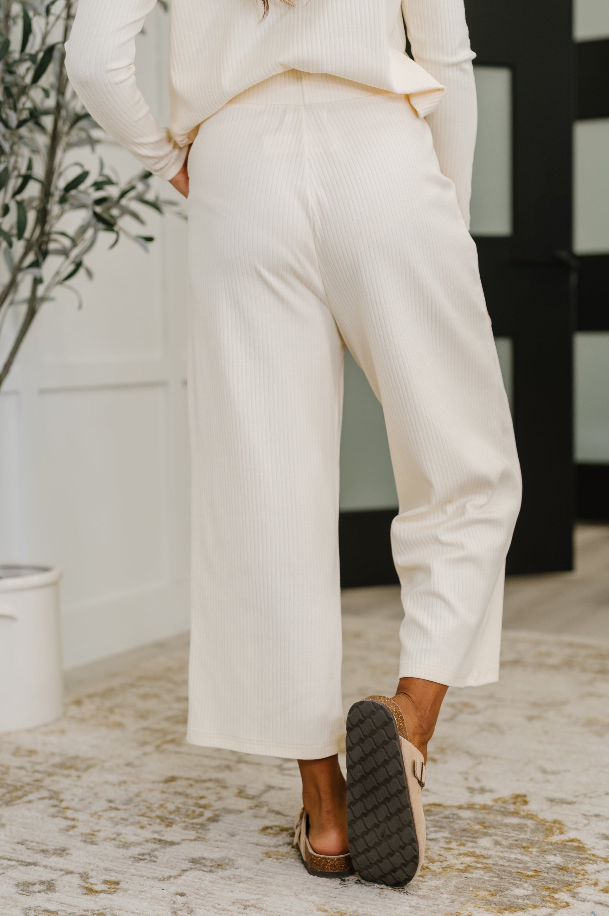 Thyme Culottes in Cream - Southern Divas Boutique