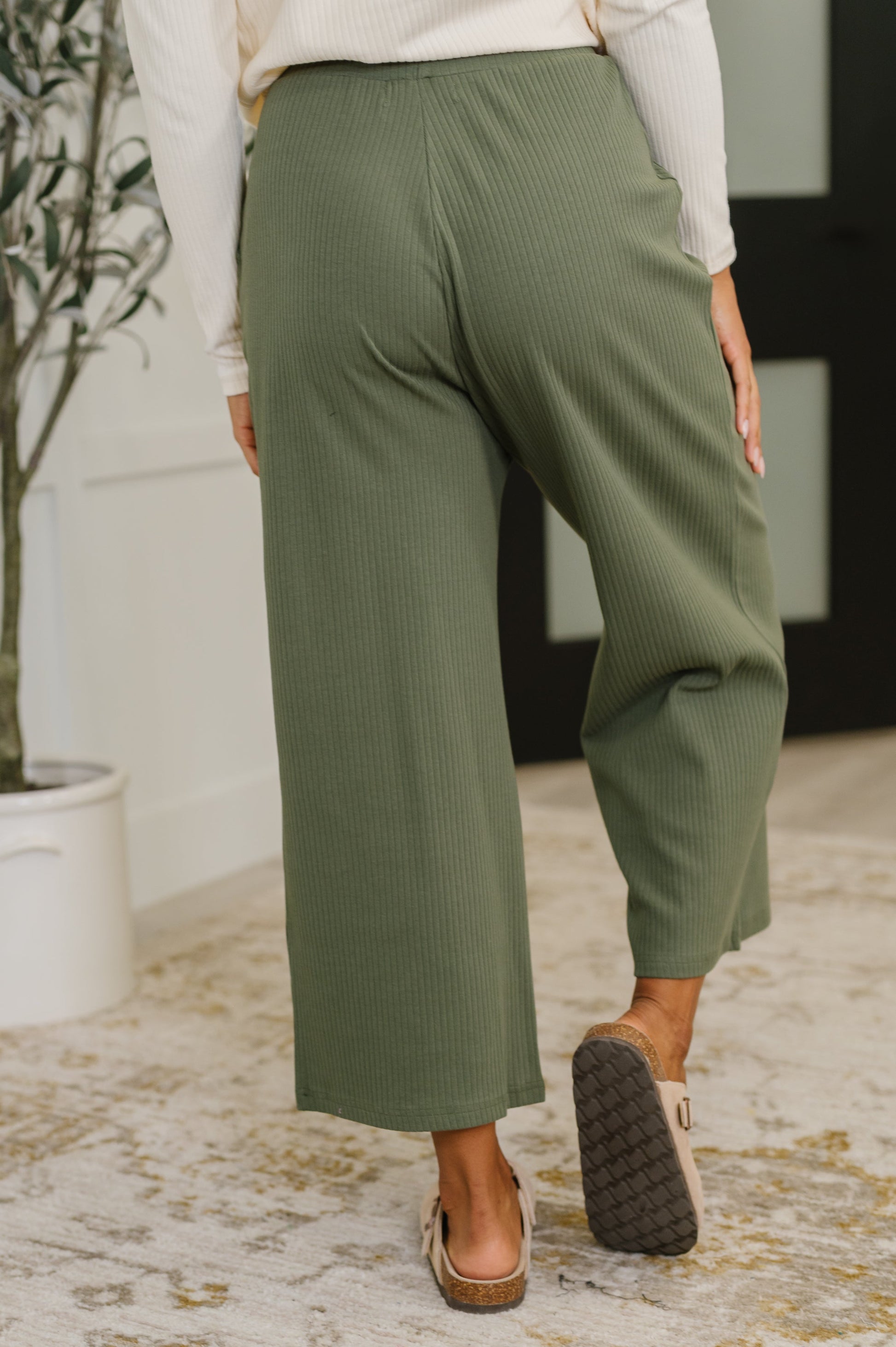 Thyme Culottes in Dusty Pine - Southern Divas Boutique