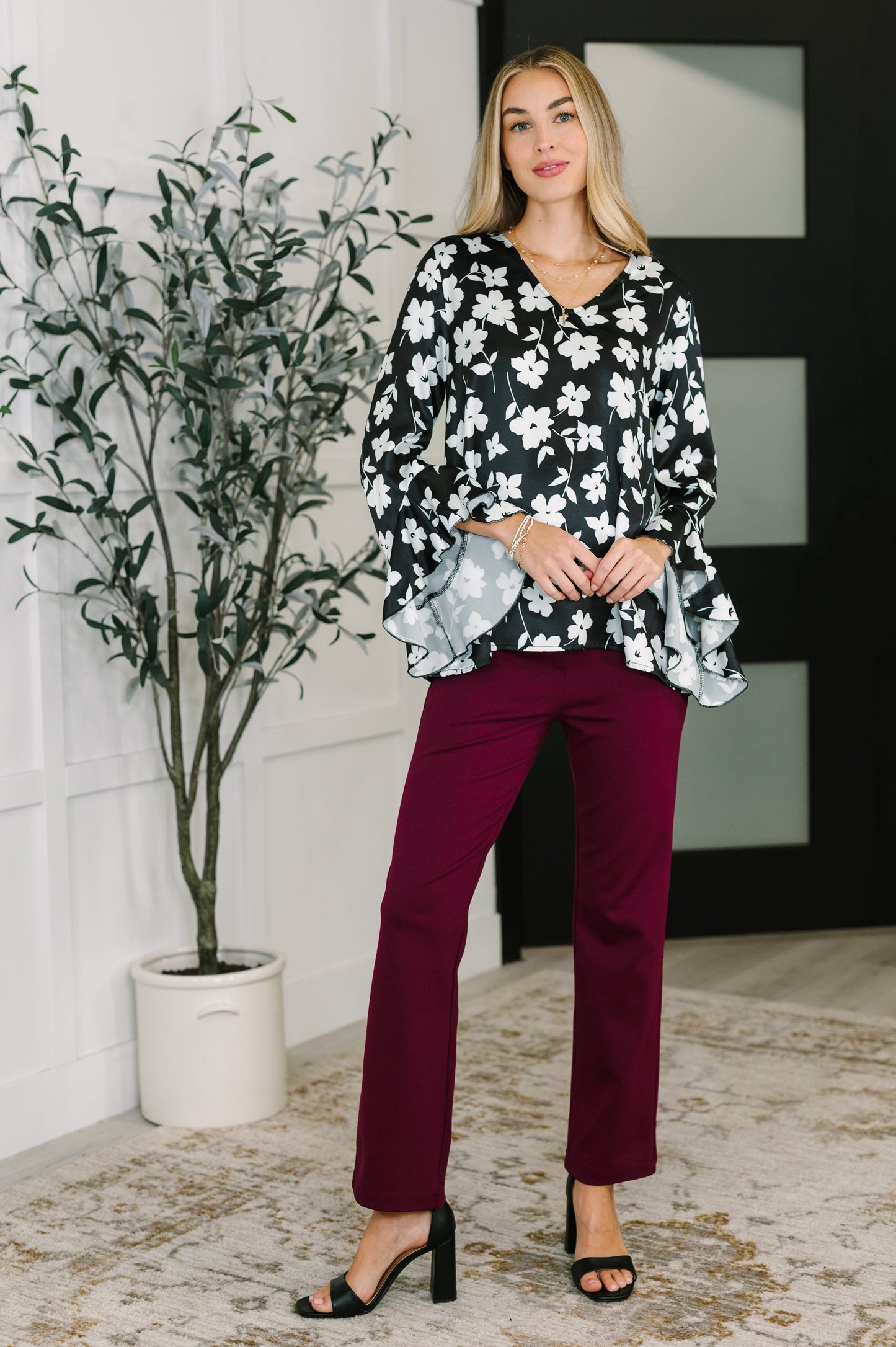 Time and Time Again Floral Blouse - Southern Divas Boutique