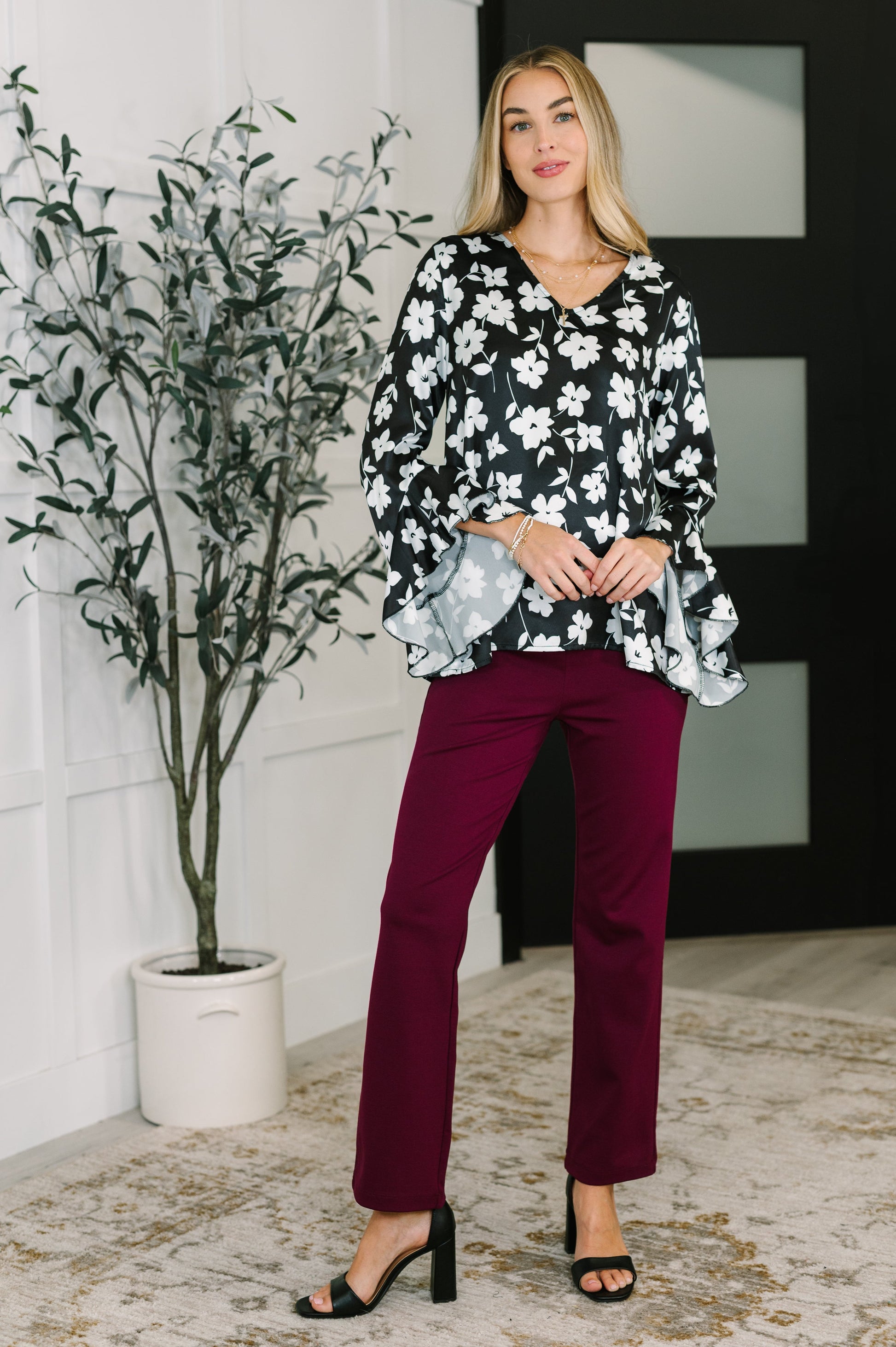 Time and Time Again Floral Blouse - Southern Divas Boutique