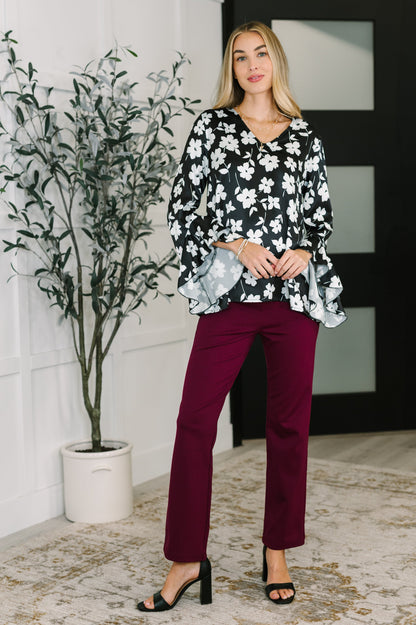 Time and Time Again Floral Blouse - Southern Divas Boutique