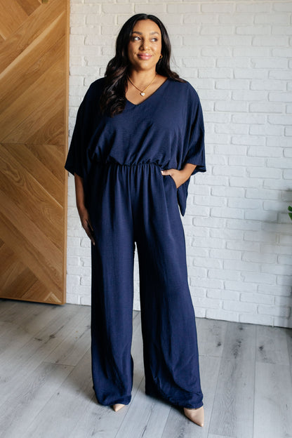 Up to Something Wide Leg Jumpsuit - Southern Divas Boutique