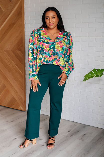 Vantage Point V-Neck Blouse - Southern Divas Boutique