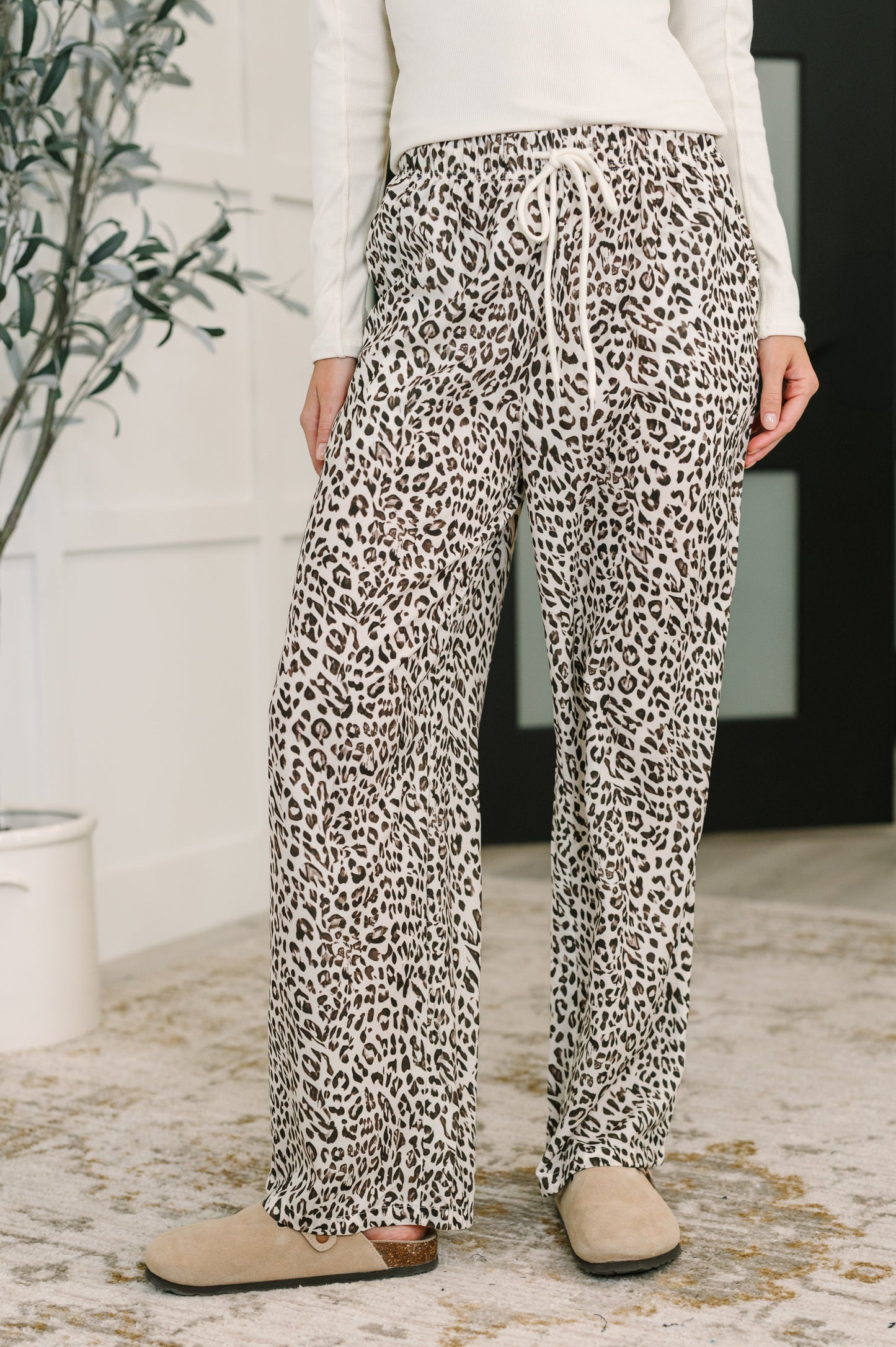 Wander Wild Leopard Drawstring Pants - Southern Divas Boutique