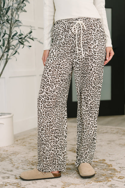 Wander Wild Leopard Drawstring Pants - Southern Divas Boutique