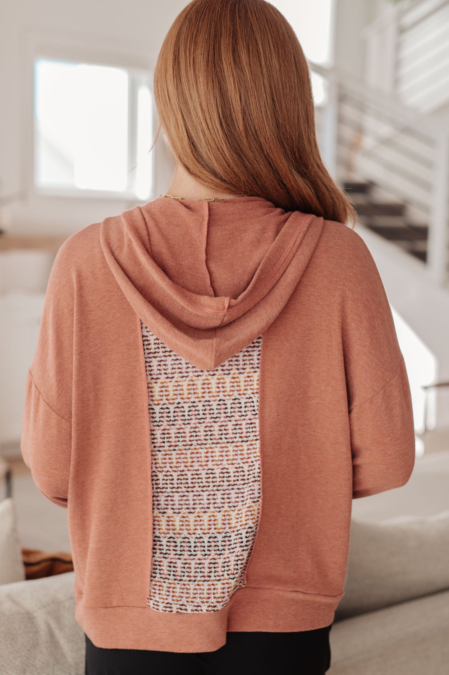 Wave Hello Mixed Print Hoodie - Southern Divas Boutique