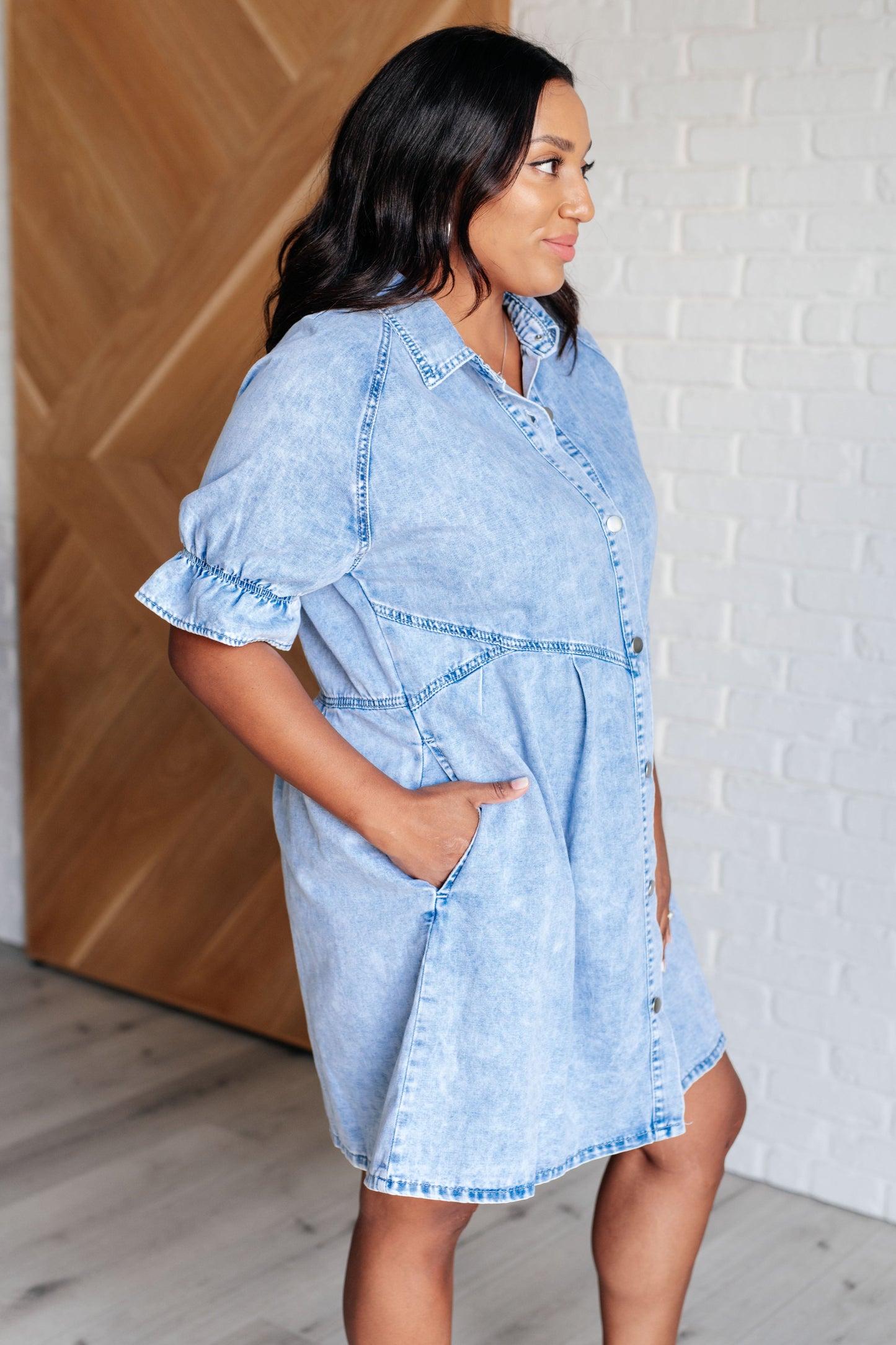 Westward Movement Denim Shirtdress - Southern Divas Boutique
