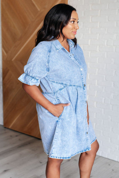 Westward Movement Denim Shirtdress - Southern Divas Boutique
