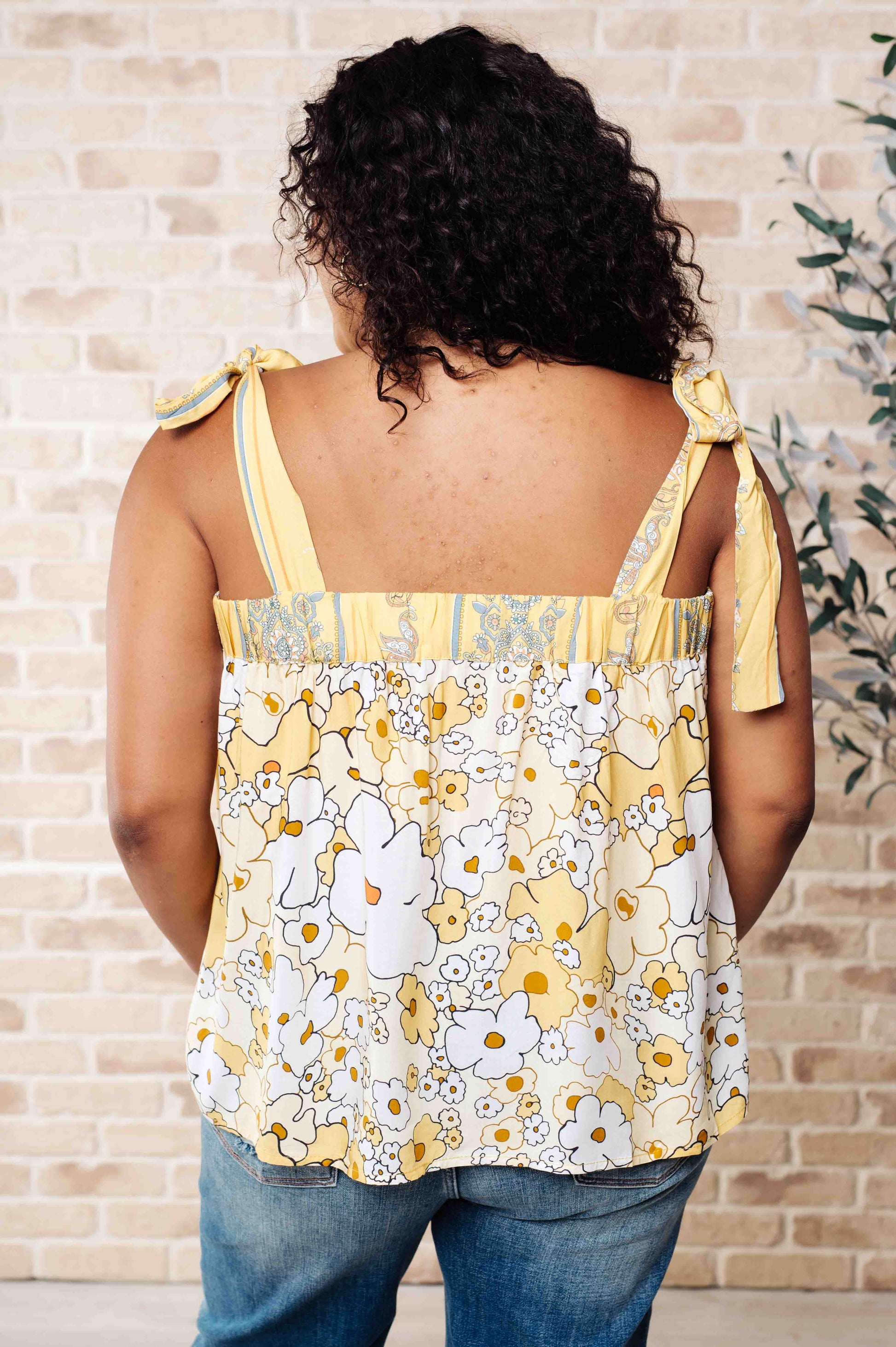 What's Happening Here Floral Tank - Southern Divas Boutique