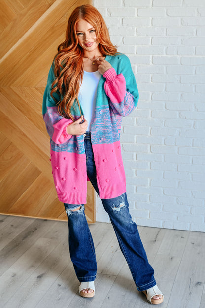When We're Grooving Open Front Cardigan - Southern Divas Boutique