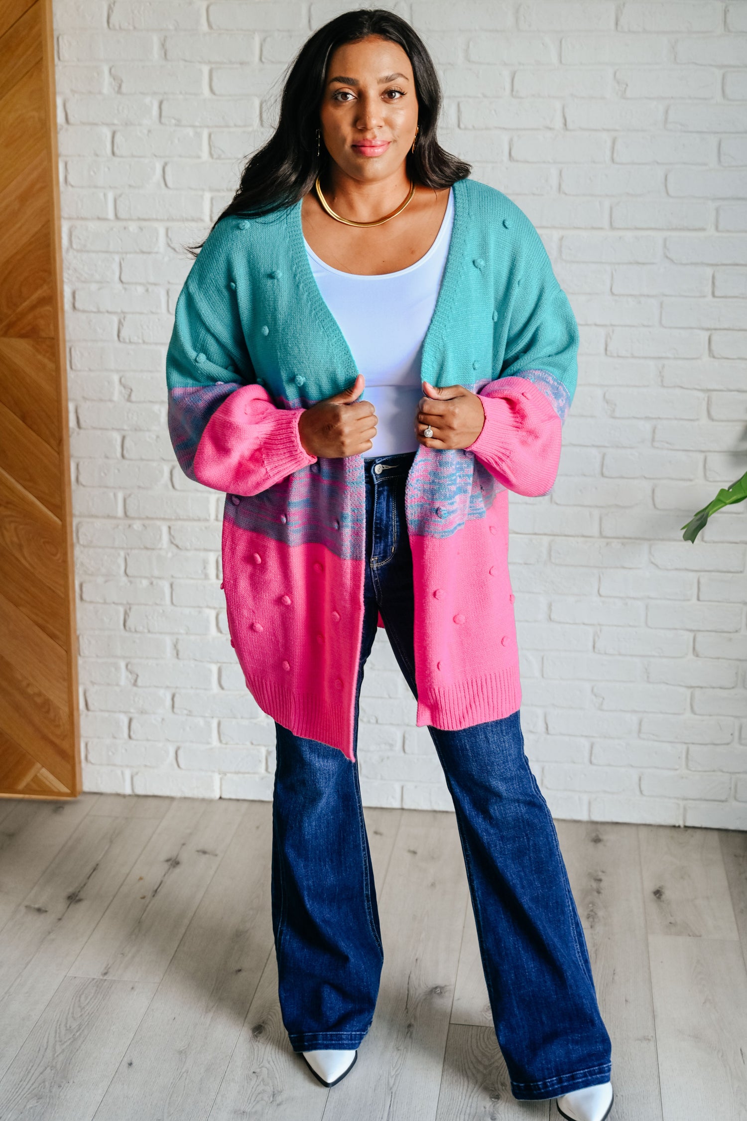 When We're Grooving Open Front Cardigan - Southern Divas Boutique