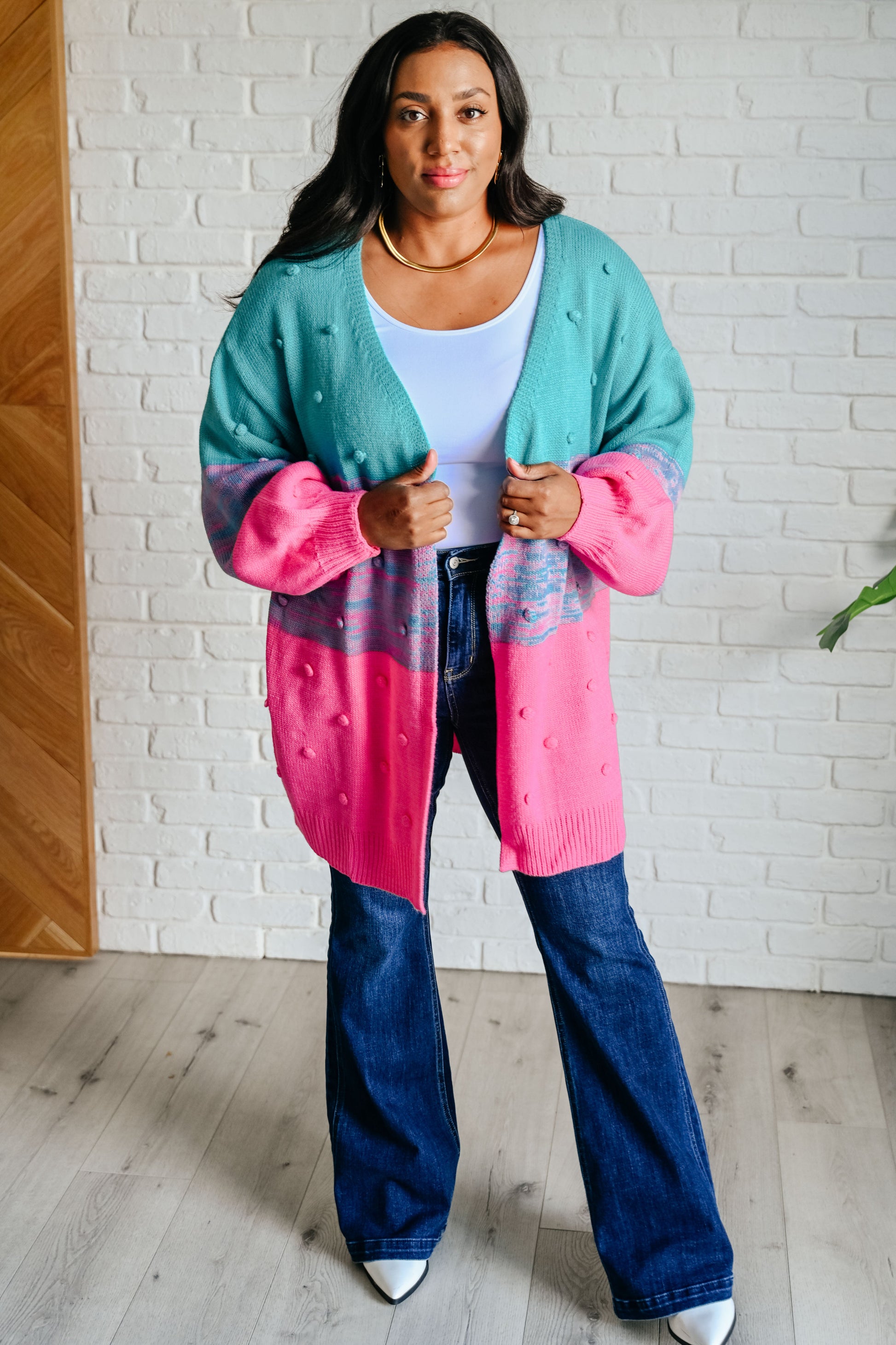 When We're Grooving Open Front Cardigan - Southern Divas Boutique