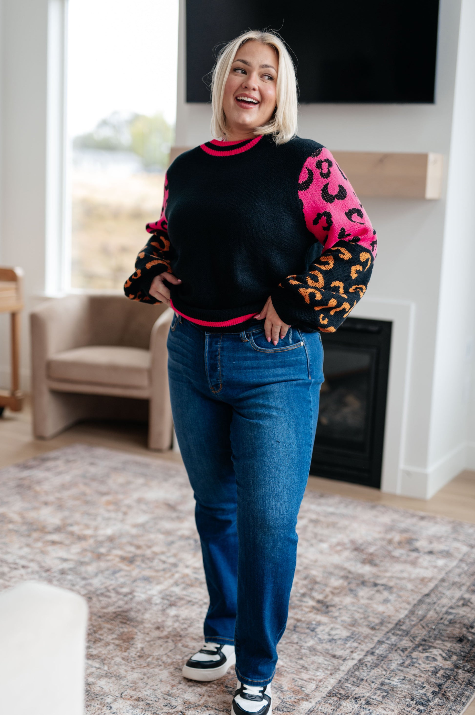 Wild About You Animal Print Sweater - Southern Divas Boutique