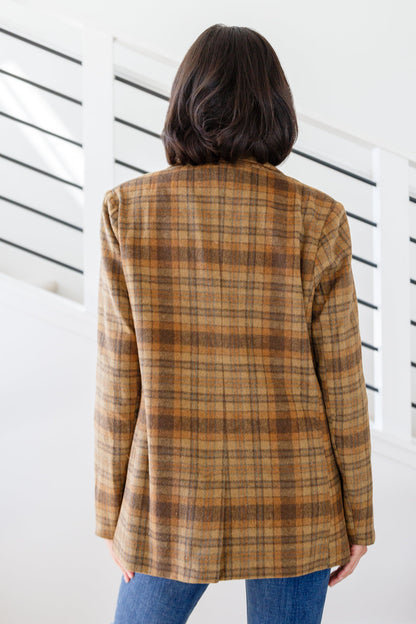World Class Plaid Blazer - Southern Divas Boutique