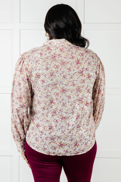 You and I Connect Floral Button Up Blouse - Southern Divas Boutique