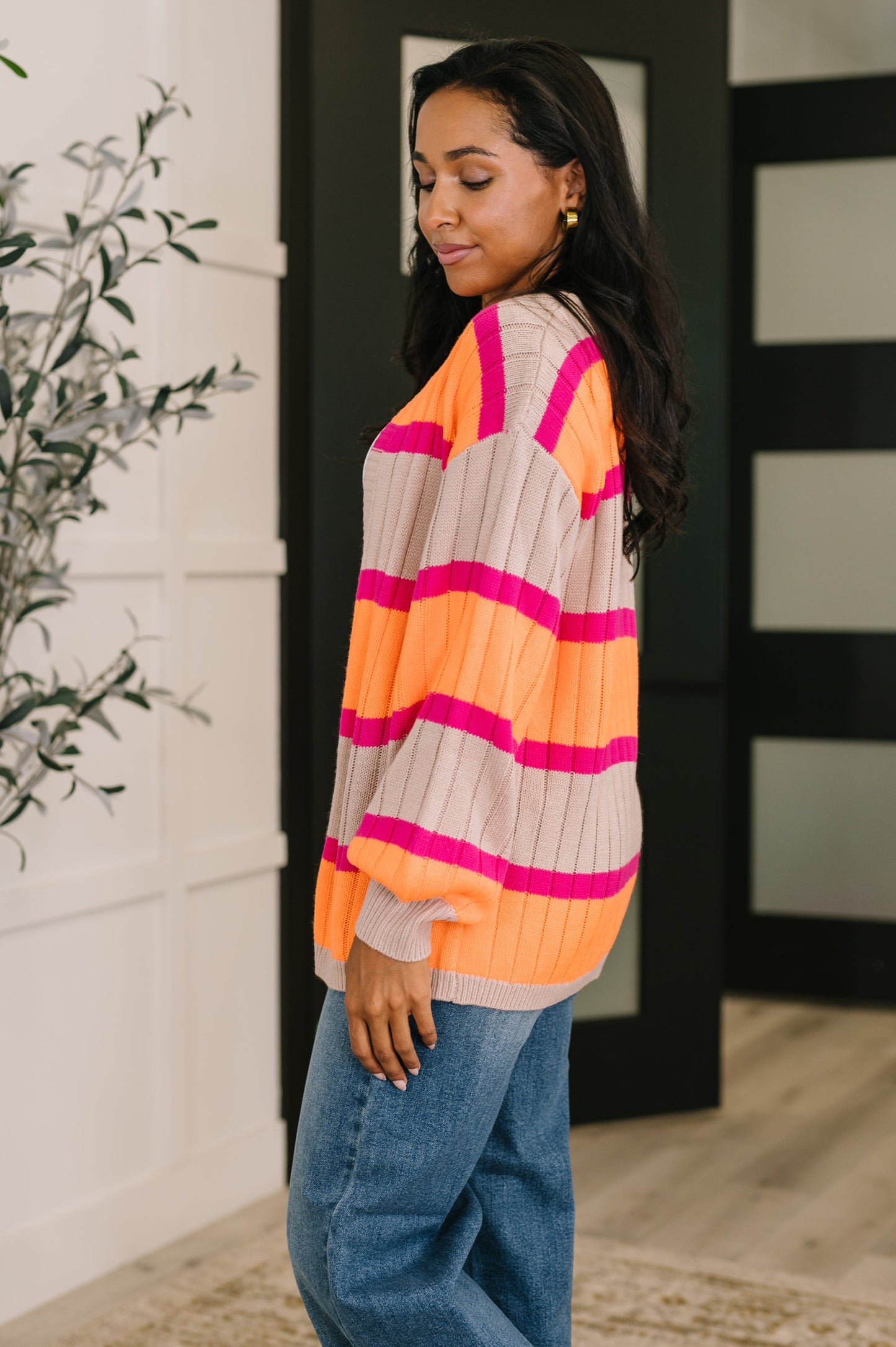 Your Opinion Matters Striped Cardigan - Southern Divas Boutique