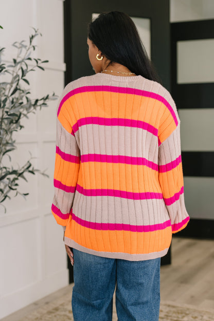 Your Opinion Matters Striped Cardigan - Southern Divas Boutique