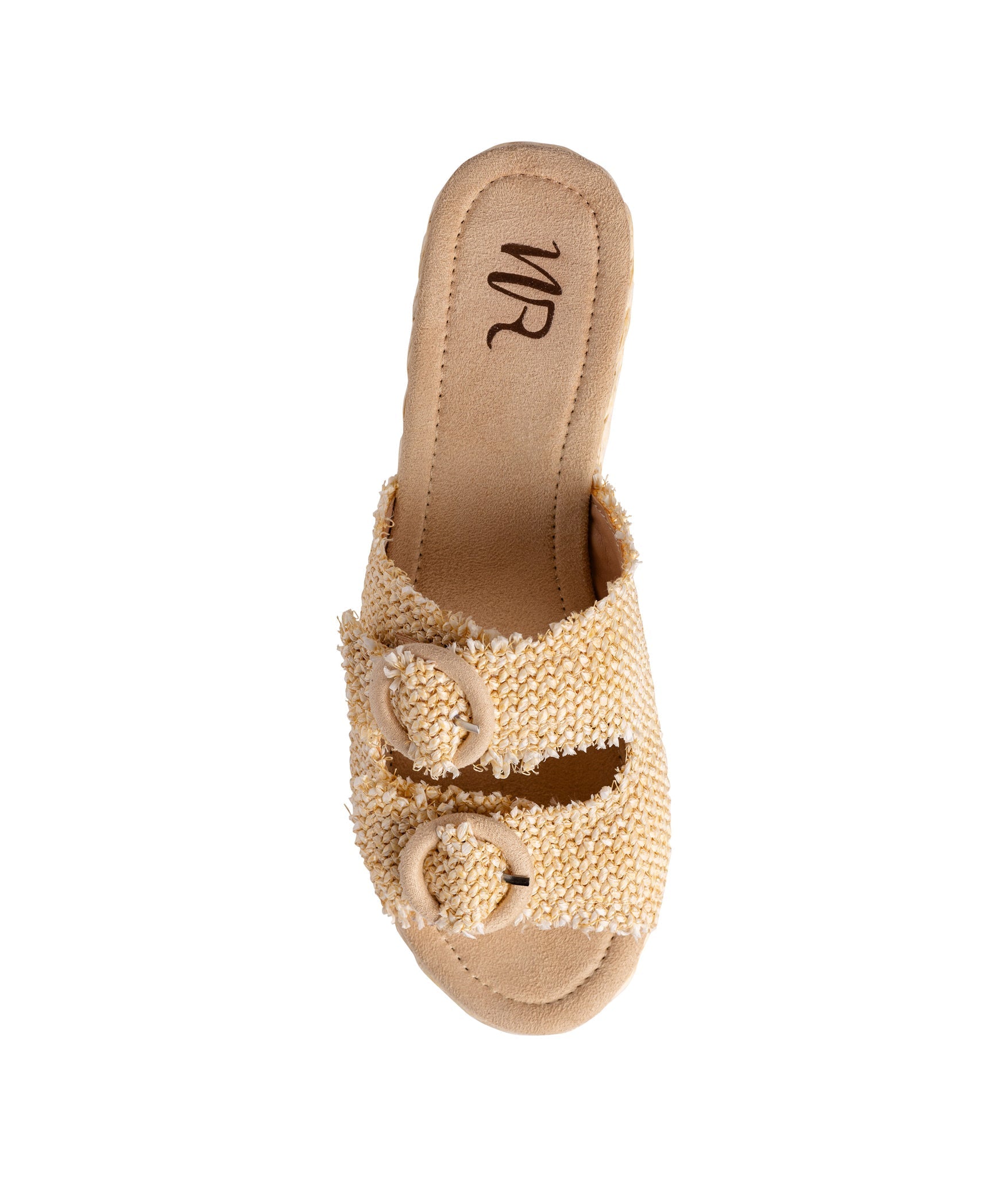 Eriwen Buckle Wedge in Cream - Southern Divas Boutique