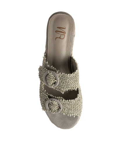 Eriwen Buckle Wedge in Teal - Southern Divas Boutique