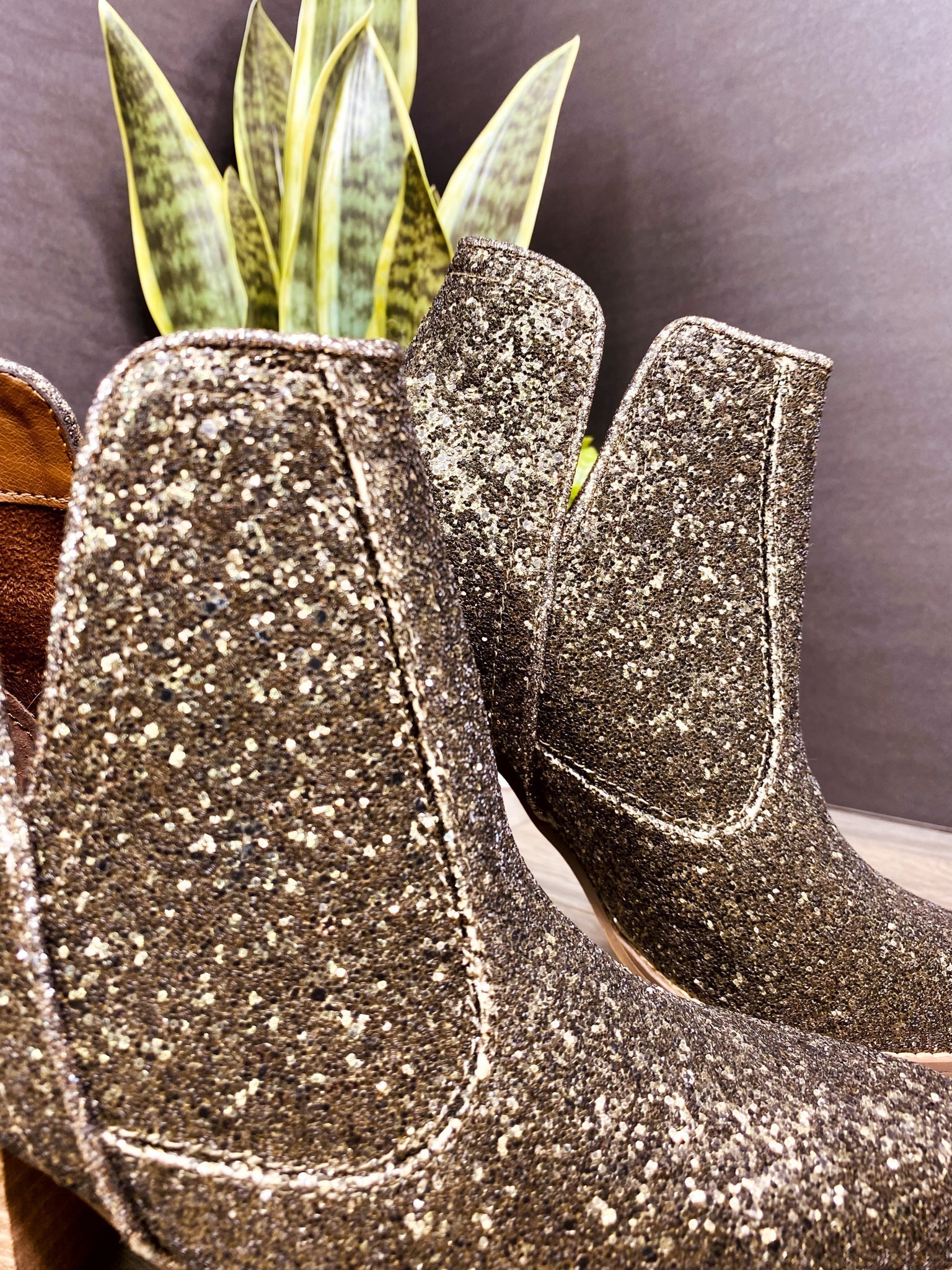 Fiera Booties in Bronze - Southern Divas Boutique