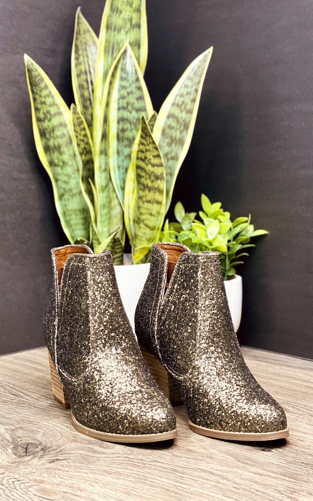 Fiera Booties in Bronze - Southern Divas Boutique