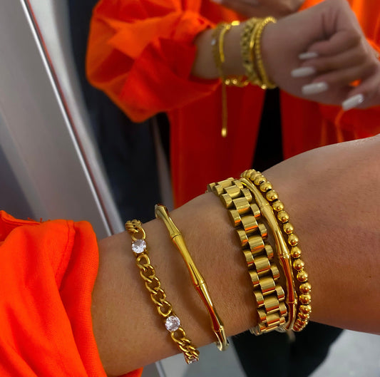 GOLD + DIAMOND CHAIN BRACELET - Southern Divas Boutique